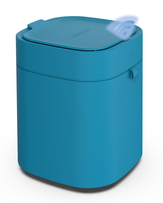 Automatic Trash Cans Touchless, 3.5 Gallon Self-Sealing and Self-Changing Smart Trash Can(Teal)